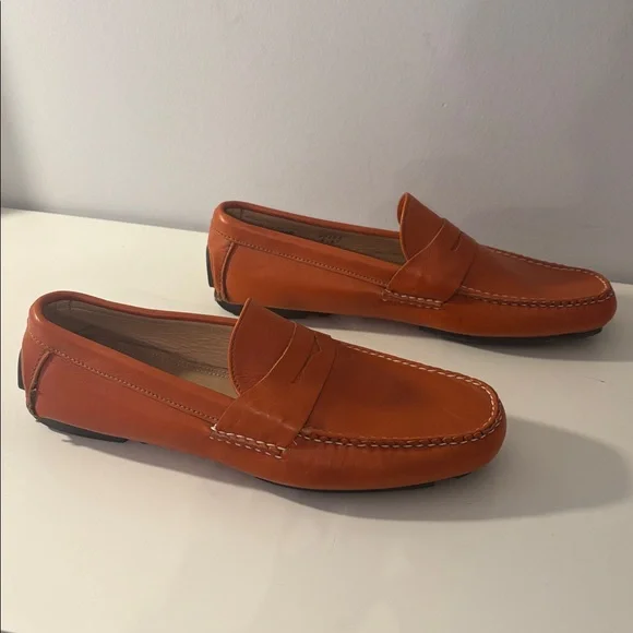 Allen Edmonds Revere Orange Leather Loafer Size 8.5